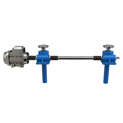 2台联动同步丝杆升降机平台