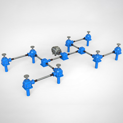 8台联动同步丝杆升降平台-HU型