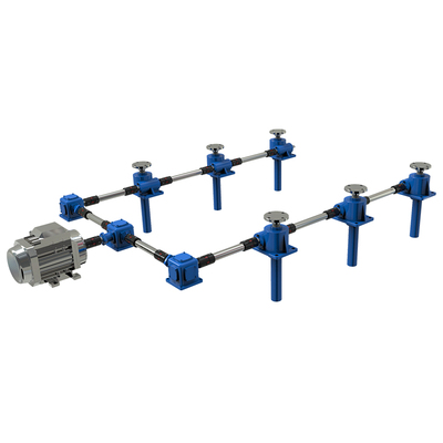 6台联动同步丝杆升降平台-U型