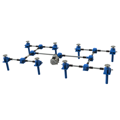 8台联动同步丝杆升降平台-双H型